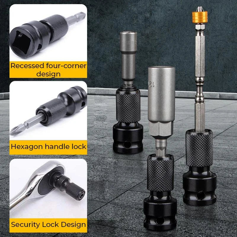 📢📢50% OFF !! ⏰ 1/4 Hex Shank Socket Converter – 1/2 to 1/4, Quick Release ⚙️