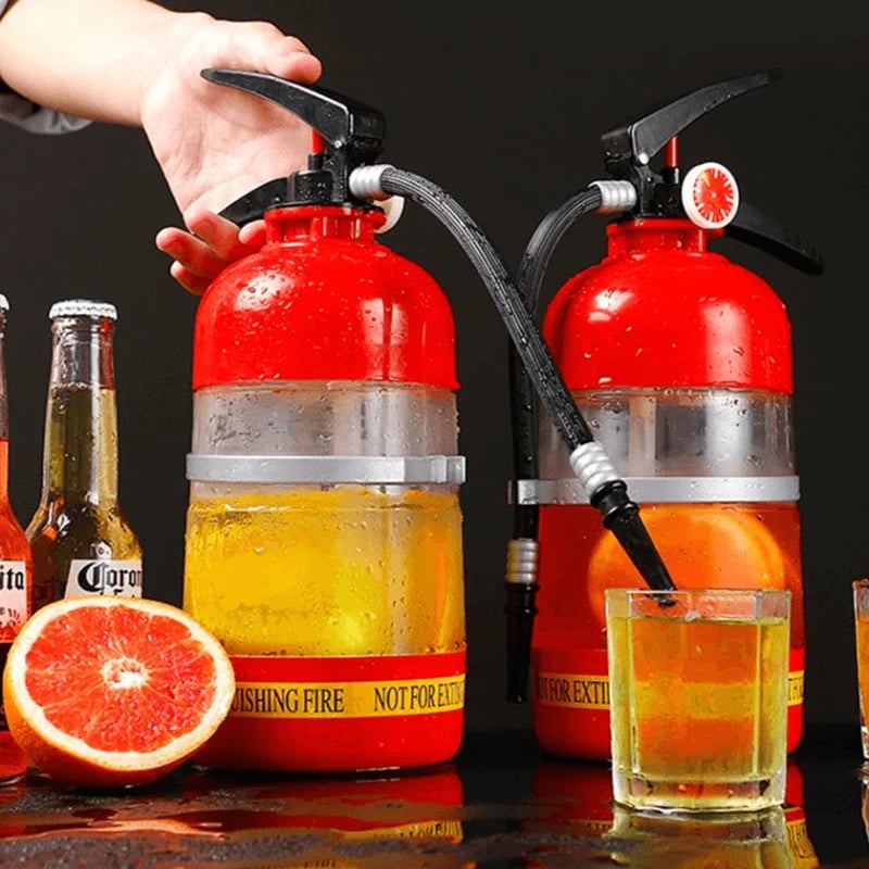 📢📢30% OFF !! ⏰Fire Extinguisher Decanter | Novel Shaped Food-Safe Drink Container