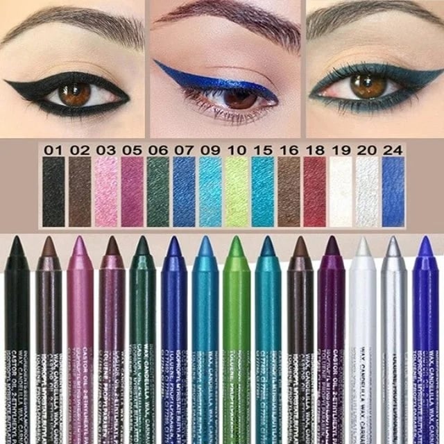 📢📢50% OFF !! ⏰Long-lasting Waterproof Eyeliner Pencil, Fashionable Eye Makeup Cosmetics