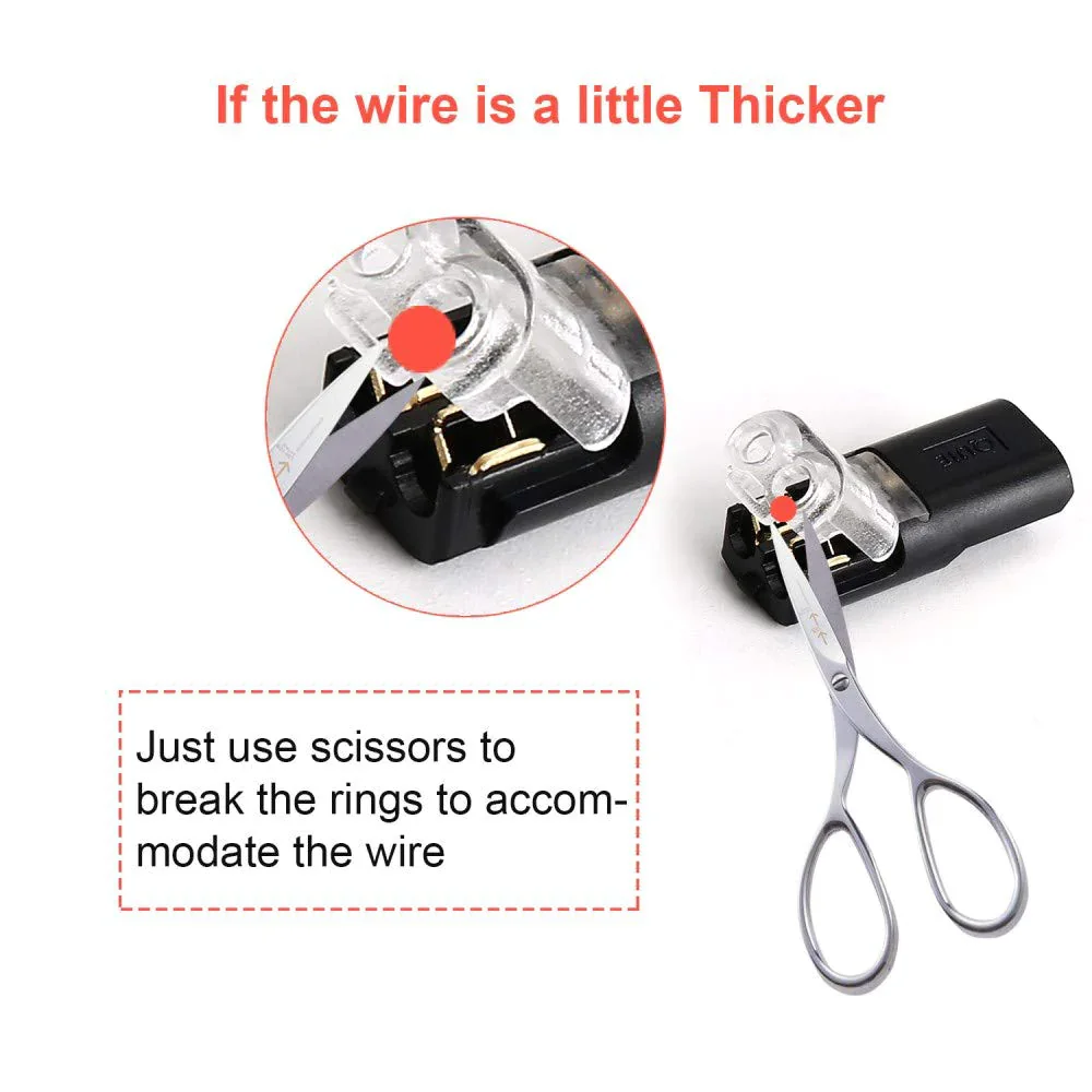 ❗❗Limited-time big sale🔥Get 10 extra items with every order🏆Double-wire Plug-in Connector With Locking Buckle🔩🔒