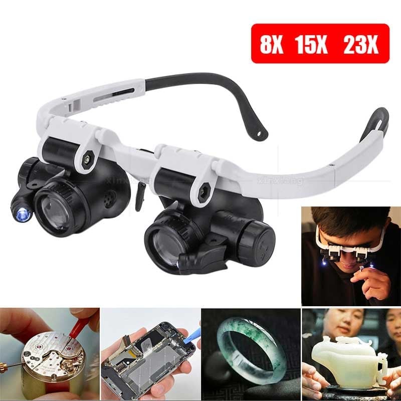 🔥2026 Hot sale 50% OFF🔥2026 Adjustable Head Magnifier with Light – 3X Zoom for Precision Work