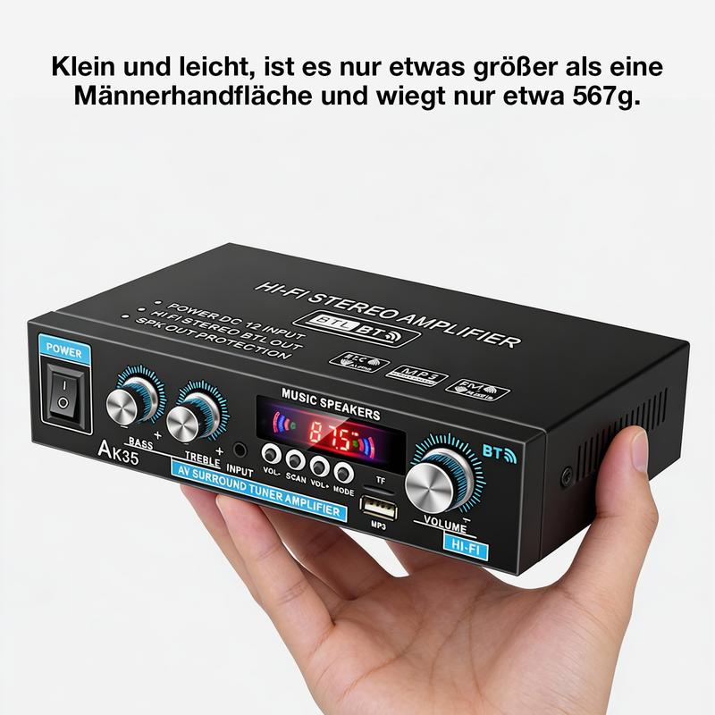 📢📢50% OFF !! ⏰AK35 Stereo Amplifier Home Audio Bluetooth 5.0 Max