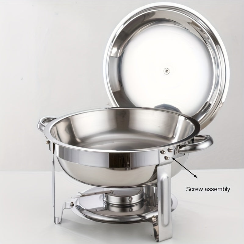 📢📢50% OFF !! ⏰ Stainless Steel Chafing Dish Set – 5QT, Gold, Professional Buffet Warmer ⭐