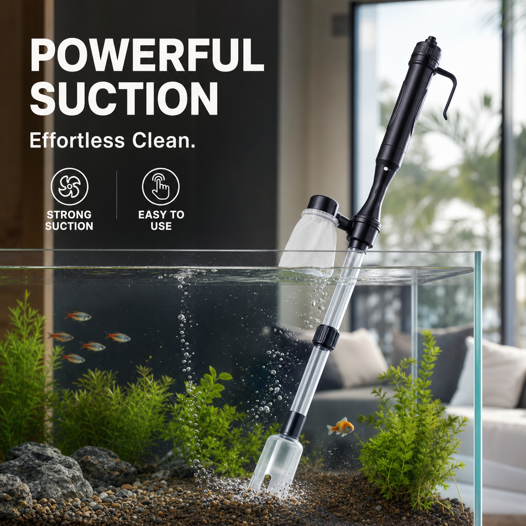 📢📢50% OFF !! ⏰ Electric Aquarium Gravel Cleaner
