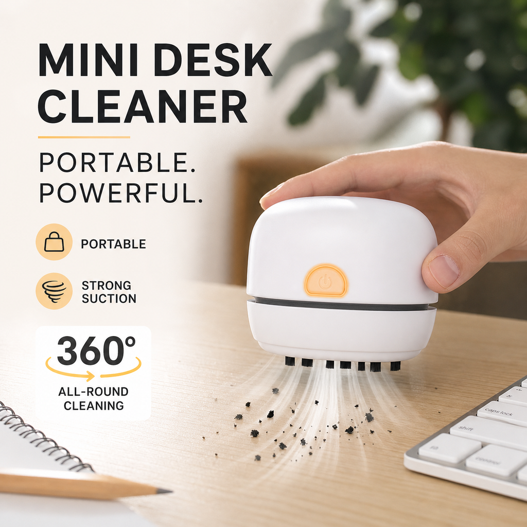 📢📢50% OFF !! ⏰Portable Mini Desk Vacuum Cleaner
