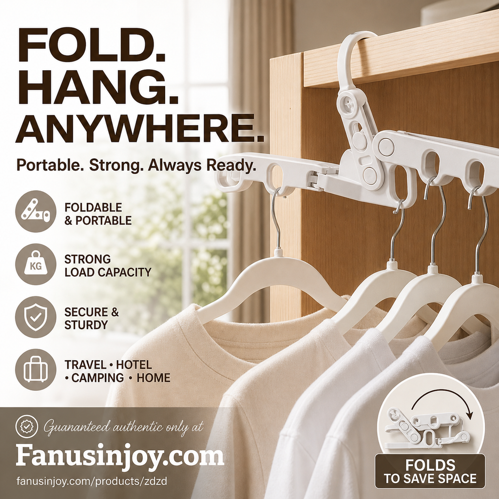 📢📢50% OFF !! ⏰Hang clothes anywhere you want！Portable Foldable Clothes Hanger
