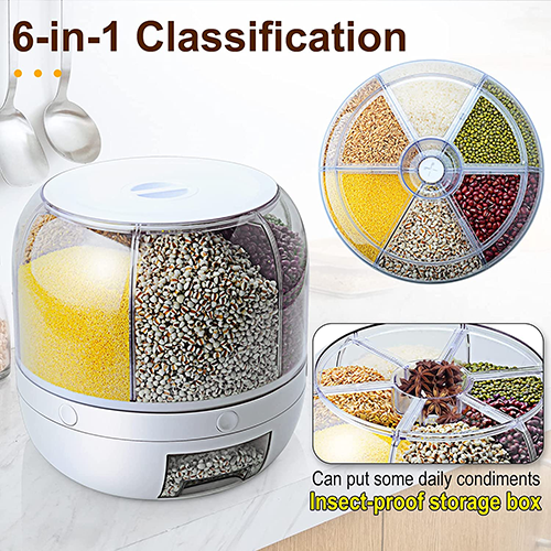 🔥35% OFF🔥Six Compartment Multi-Functional Moisture Resistant Metering Storage Tanks