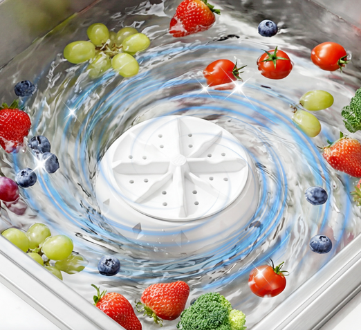 📢📢50% OFF !! ⏰Fruit and Vegetable Washing Machine– Removes Pesticides, BPA-Free & Easy-Clean Design 💧