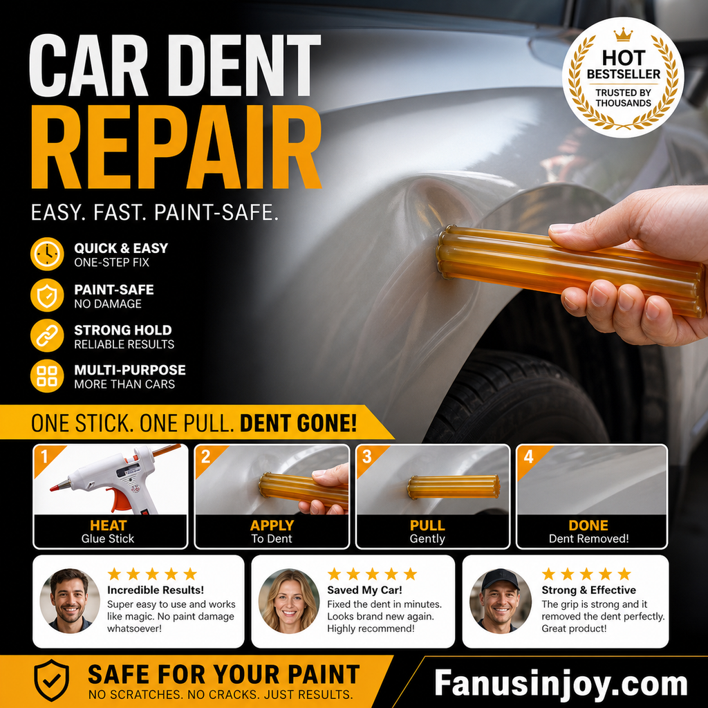 📢📢50% OFF !! ⏰Fix car dents effortlessly! 🚗Paintless Dent Repair Glue Stick for Car