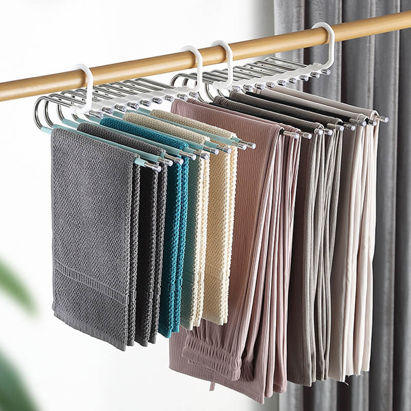 🥳2026 HOT SALE 50% OFF🥳💞50K+ SOLD!✨ 💝Multi layer zipper magic pants rack