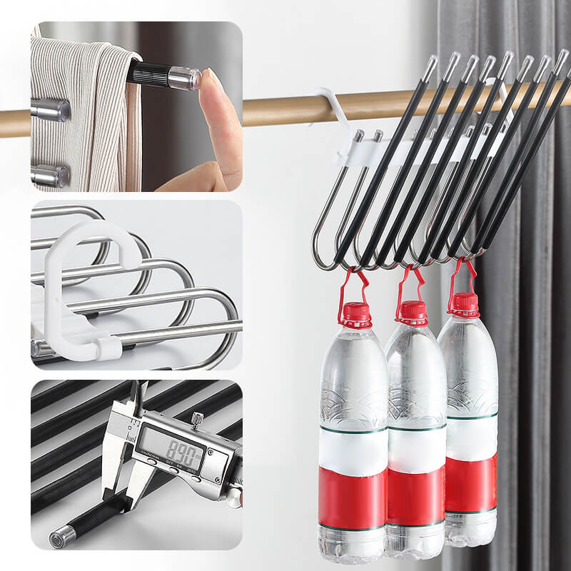 🥳2026 HOT SALE 50% OFF🥳💞50K+ SOLD!✨ 💝Multi layer zipper magic pants rack