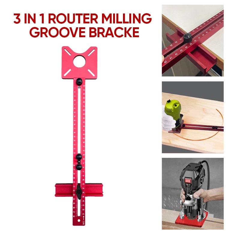 📢📢50% OFF !! ⏰3 in 1 Router Milling Groove Bracke