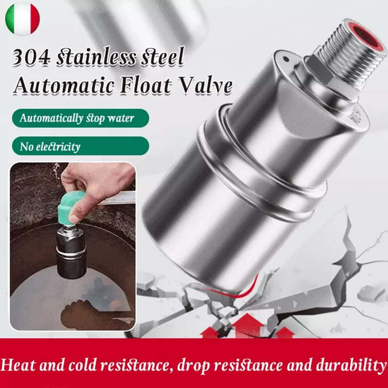 📢📢50% OFF !! ⏰304 Stainless Steel Completely Automatic Water Level Control Floating Valve