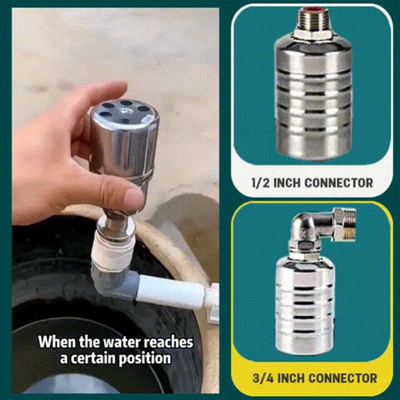 📢📢50% OFF !! ⏰304 Stainless Steel Completely Automatic Water Level Control Floating Valve
