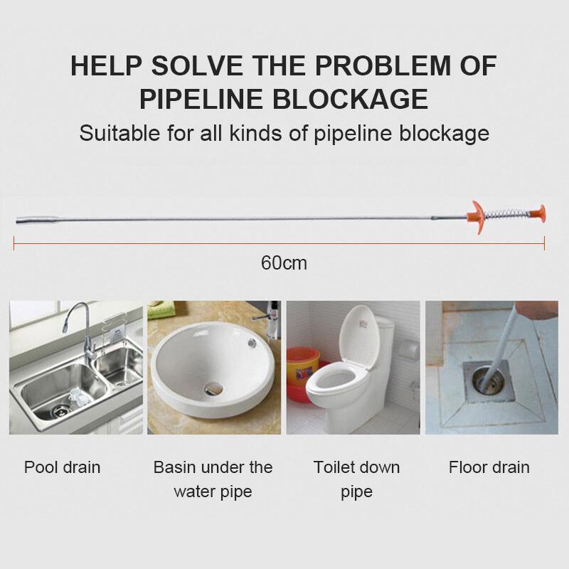 📢📢50% OFF !! ⏰ Unclog Kitchen Sinks Fast! Drain Cleaning Hook, Targets Blockages Precisely💪🛡️