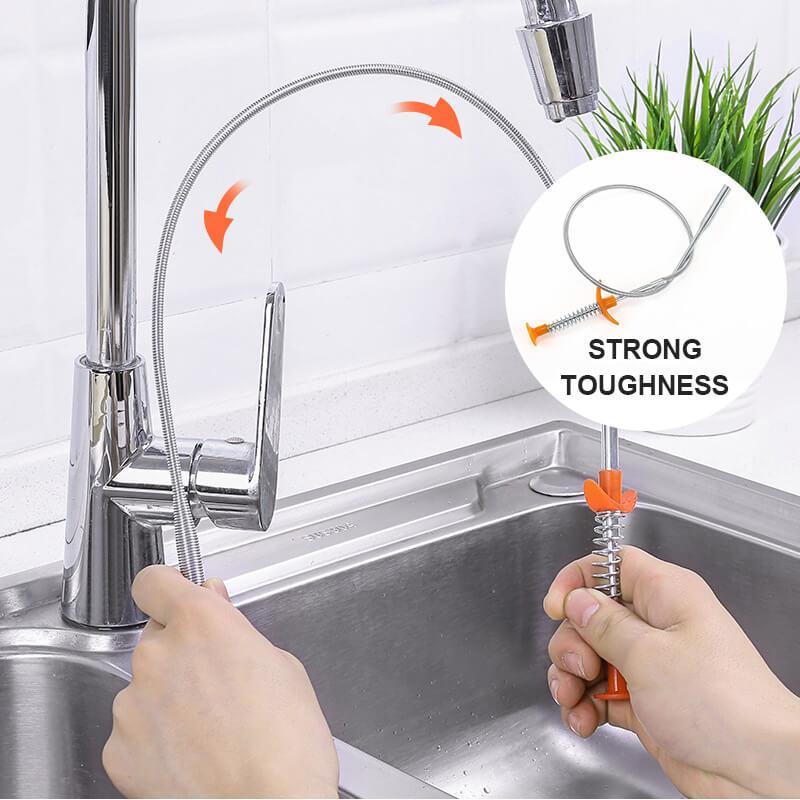 📢📢50% OFF !! ⏰ Unclog Kitchen Sinks Fast! Drain Cleaning Hook, Targets Blockages Precisely💪🛡️