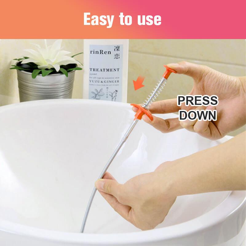 📢📢50% OFF !! ⏰ Unclog Kitchen Sinks Fast! Drain Cleaning Hook, Targets Blockages Precisely💪🛡️