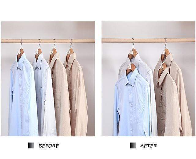 📢📢50% OFF !! ⏰ Space-Saving Hanger Connector Hooks – Doubles Closet Space, Sturdy & Easy to Use 🧥