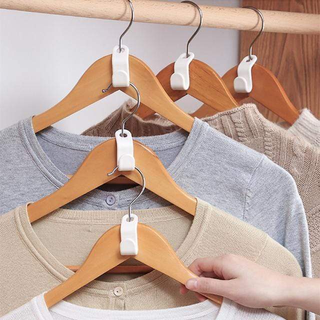 📢📢50% OFF !! ⏰ Space-Saving Hanger Connector Hooks – Doubles Closet Space, Sturdy & Easy to Use 🧥