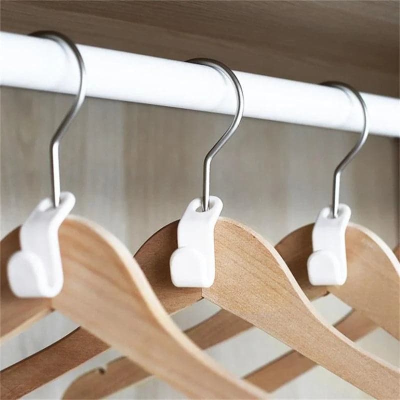📢📢50% OFF !! ⏰ Space-Saving Hanger Connector Hooks – Doubles Closet Space, Sturdy & Easy to Use 🧥