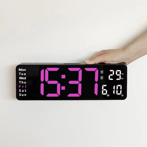 📢📢50% OFF !! ⏰16 Large Digital Clock with Temperature, Date, Auto DST, Night Light, Auto Brightness Dimmer