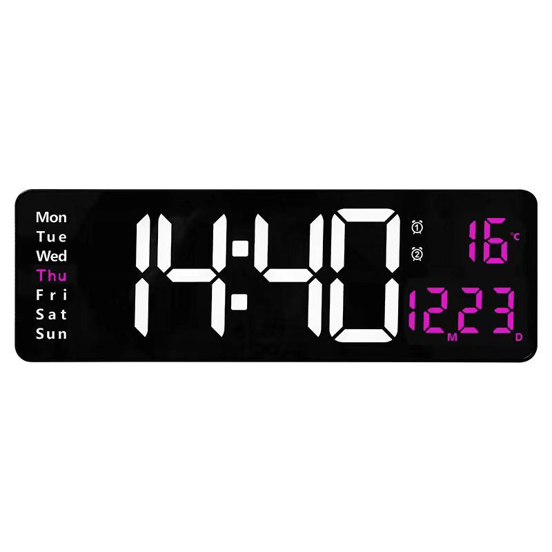 📢📢50% OFF !! ⏰16 Large Digital Clock with Temperature, Date, Auto DST, Night Light, Auto Brightness Dimmer