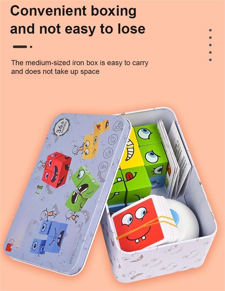 💖Hot Sale 50% OFF🎁5D Puzzle Educational Faces Changing Family Game🧩