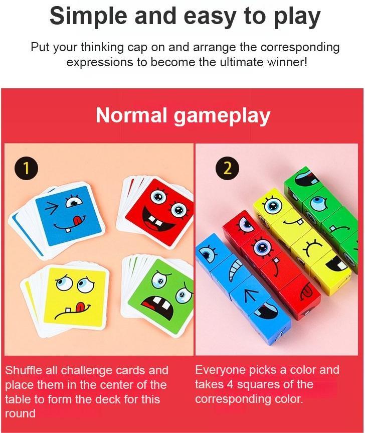 💖Hot Sale 50% OFF🎁5D Puzzle Educational Faces Changing Family Game🧩