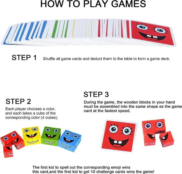 💖Hot Sale 50% OFF🎁5D Puzzle Educational Faces Changing Family Game🧩