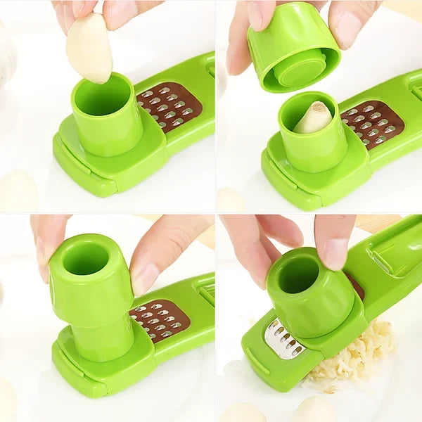🧄 Multifunctional Garlic Grinder | Effortless No-Chop Mincer for Fresh Garlic, Ginger & Herbs in Seconds