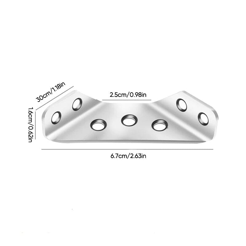 📢📢50% OFF !! ⏰UNIVERSAL STAINLESS STEEL FURNITURE CORNER BRACES — Triangular Stability Reinforcement | Rust-Proof Structural Support & Easy Install 🔧