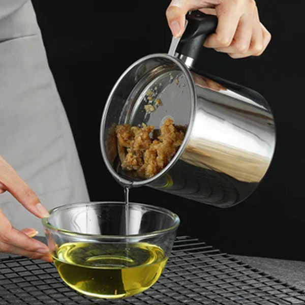📢📢50% OFF !! ⏰304 Stainless Steel Kitchen Oil Jar 🌟