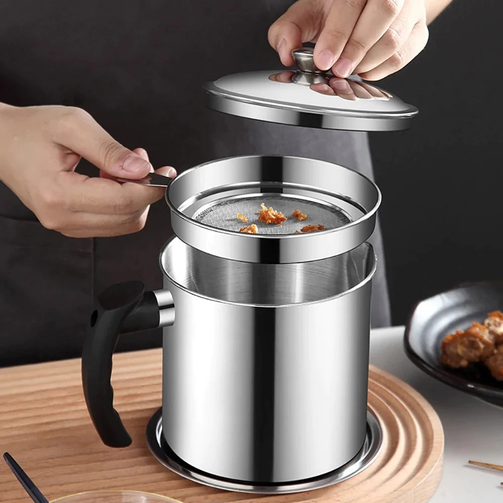 📢📢50% OFF !! ⏰304 Stainless Steel Kitchen Oil Jar 🌟