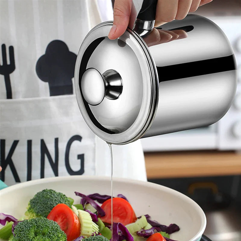 📢📢50% OFF !! ⏰304 Stainless Steel Kitchen Oil Jar 🌟