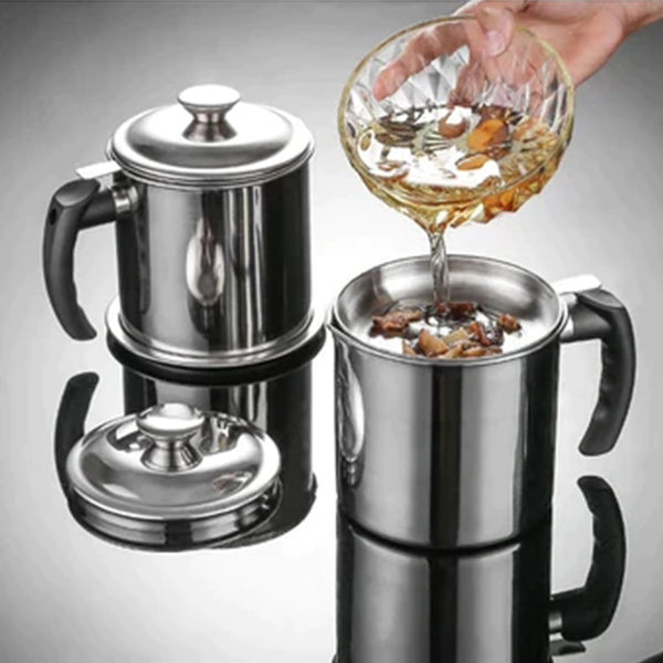 📢📢50% OFF !! ⏰304 Stainless Steel Kitchen Oil Jar 🌟