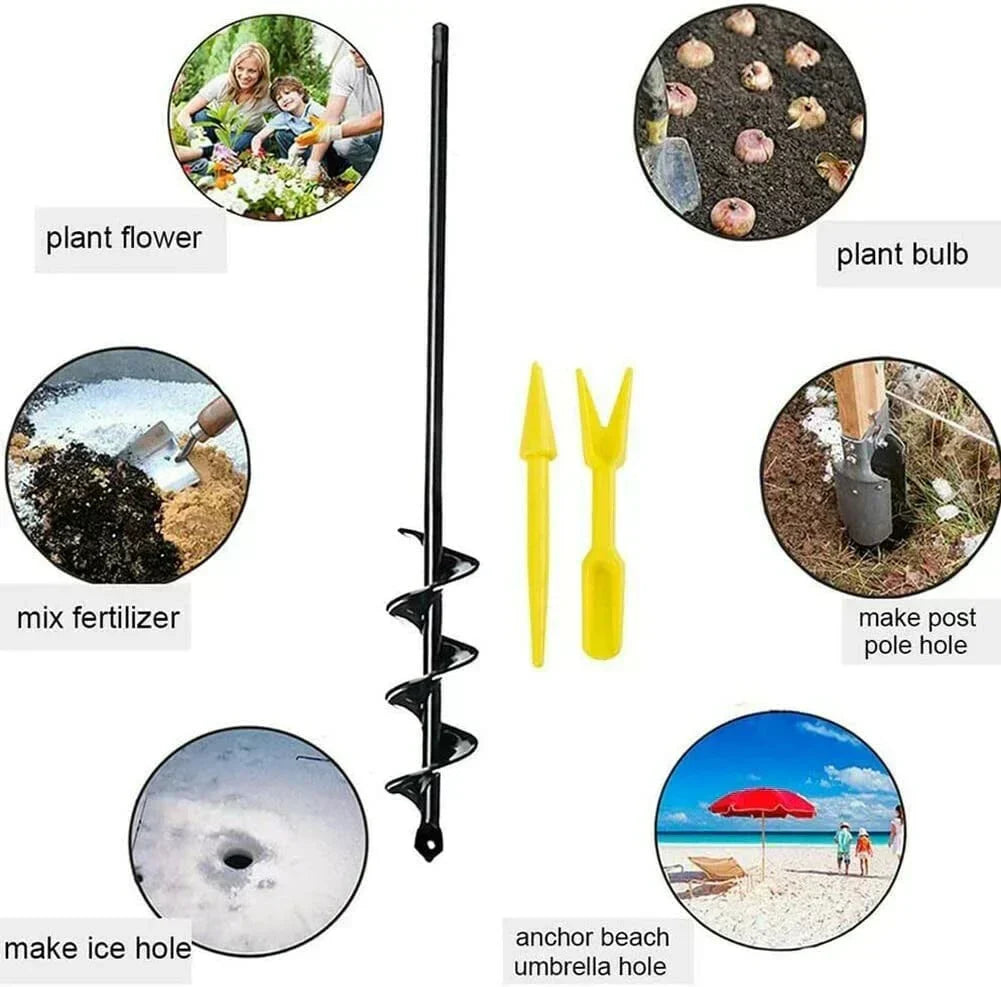 📢📢50% OFF !! ⏰Spiral Drill for Planting – Ready in 30 Seconds ⏱️🌿