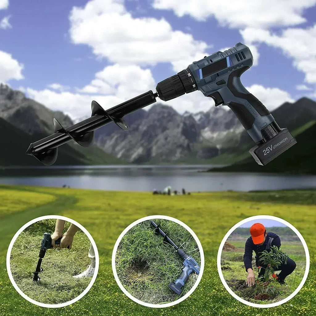 📢📢50% OFF !! ⏰Spiral Drill for Planting – Ready in 30 Seconds ⏱️🌿