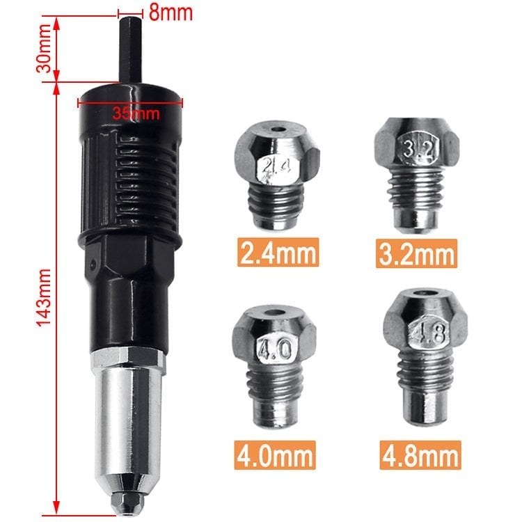 📢📢50% OFF !! ⏰Pneumatic Core-pulling Electric Drill Rivet Machine