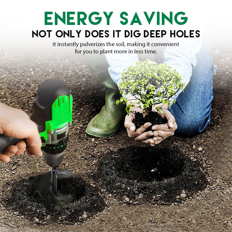 📢📢50% OFF !! ⏰Spiral Drill for Planting – Ready in 30 Seconds ⏱️🌿