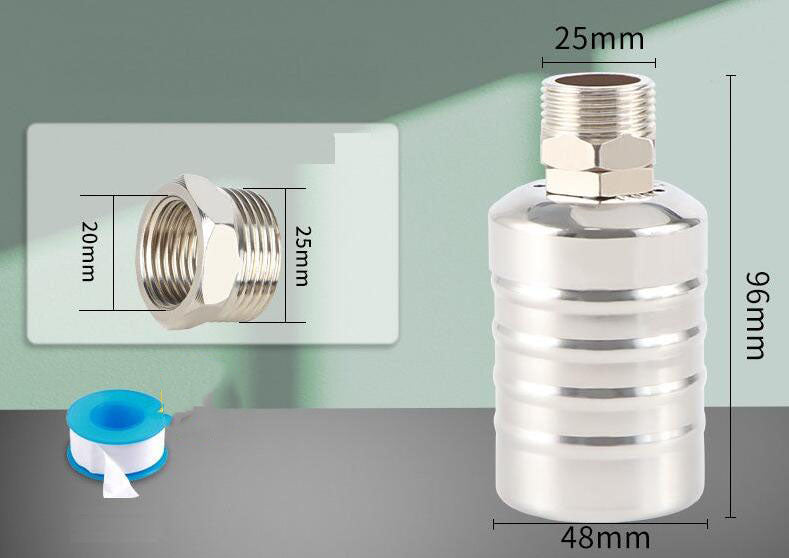 📢📢50% OFF !! ⏰304 Stainless Steel Water Level Control Float Valve – Auto Shut-Off, No Electricity, Rust-Proof 💧