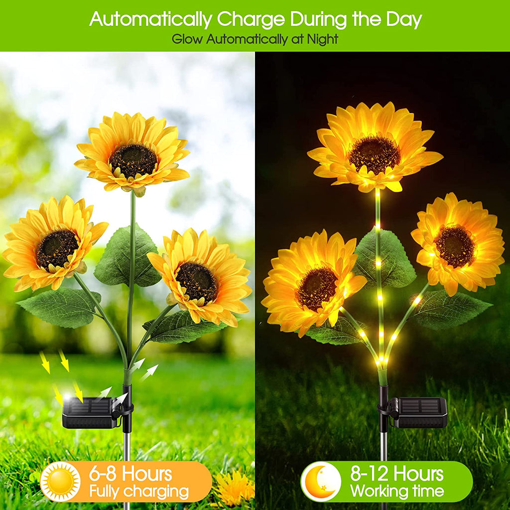 🔥 Hot sale 30% OFF🔥 Sunflower Solar Lights – Glowing Decor for Garden