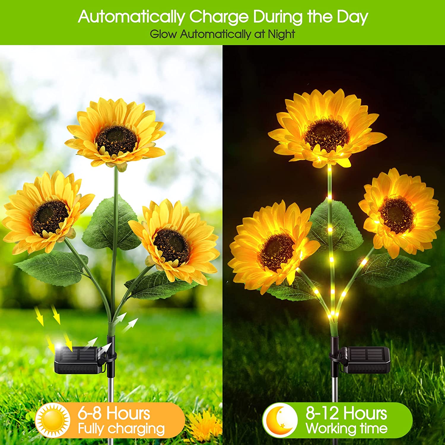 🔥 Hot sale 30% OFF🔥 Sunflower Solar Lights – Glowing Decor for Garden