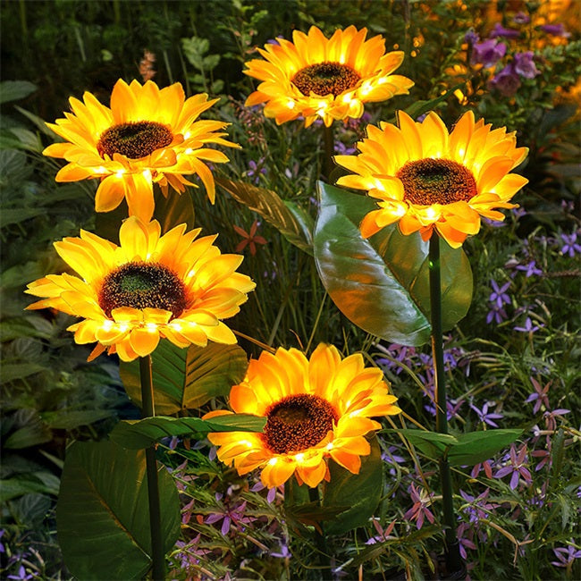 🔥 Hot sale 30% OFF🔥 Sunflower Solar Lights – Glowing Decor for Garden