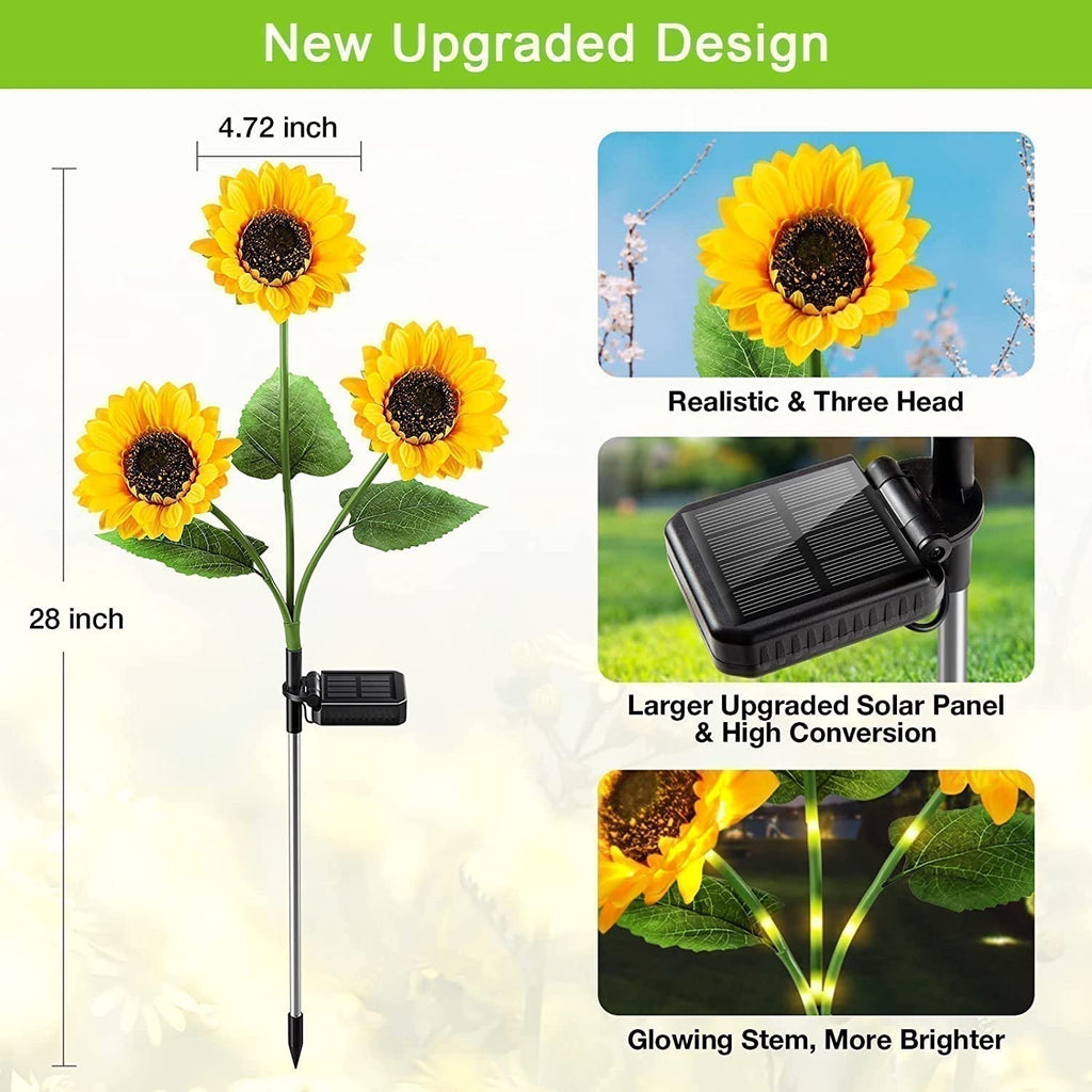🔥 Hot sale 30% OFF🔥 Sunflower Solar Lights – Glowing Decor for Garden