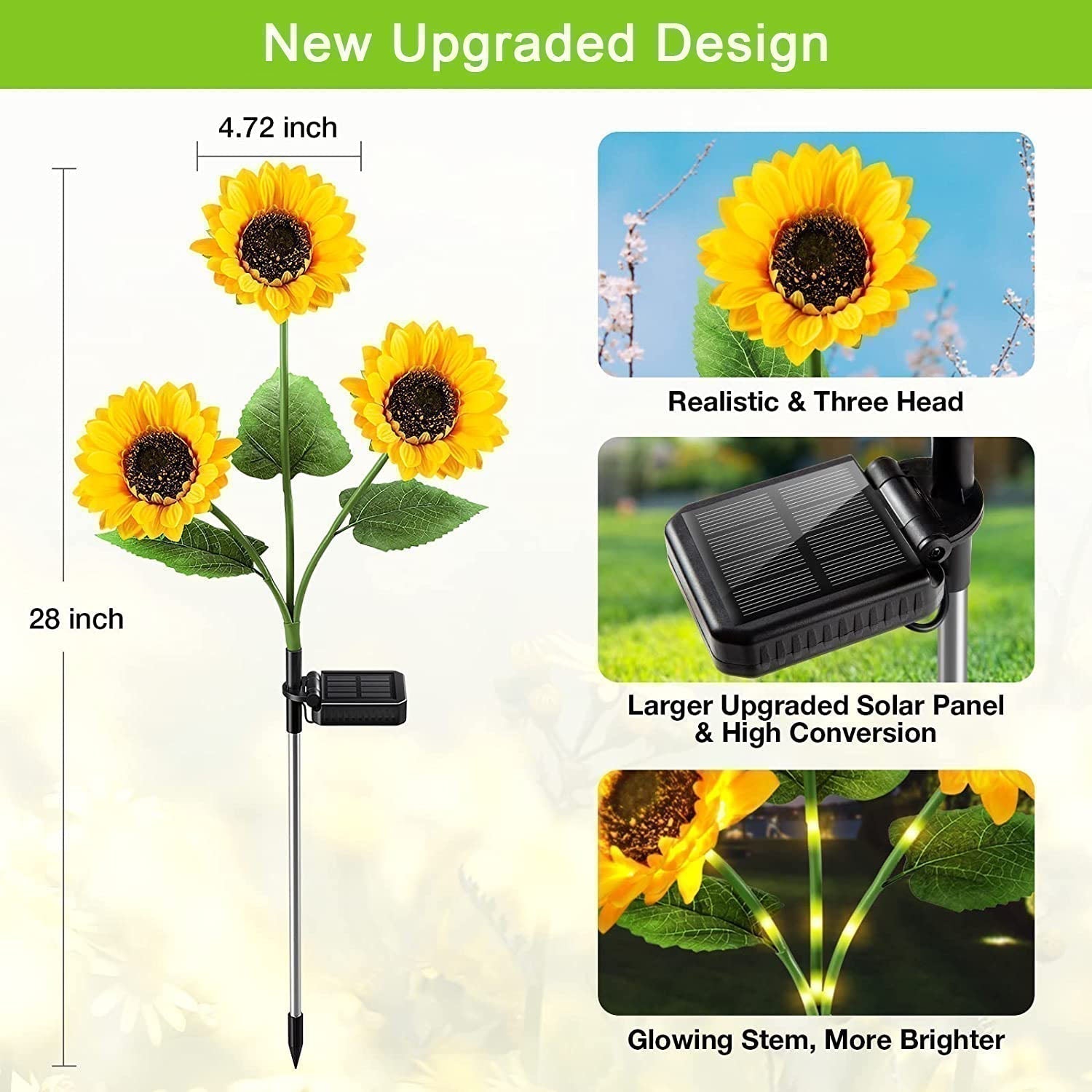 🔥 Hot sale 30% OFF🔥 Sunflower Solar Lights – Glowing Decor for Garden