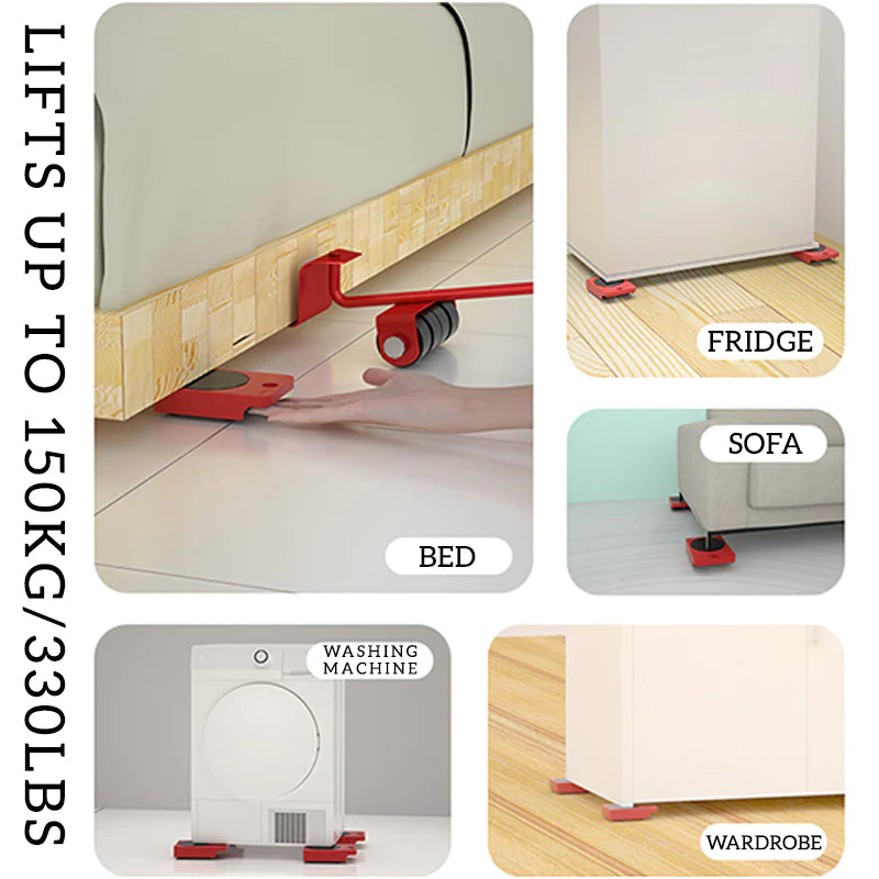 📢📢50% RABATT !!⏰Furniture Moving Lifter and Roller Set