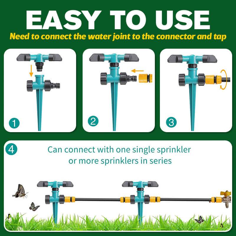 ⏳Limited-time 50% off⏰360-degree rotating garden sprinkler⛲💦