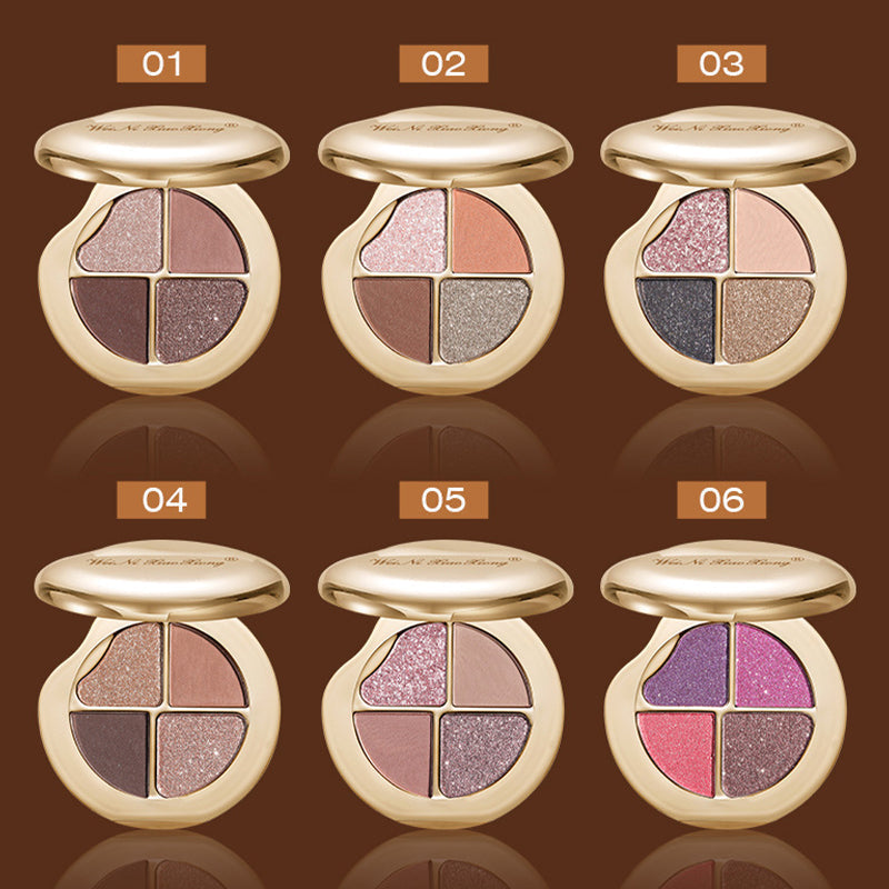 🔥New release in 2025🔥4-Color Highly Pigmented Long-Lasting Eyeshadow Palette