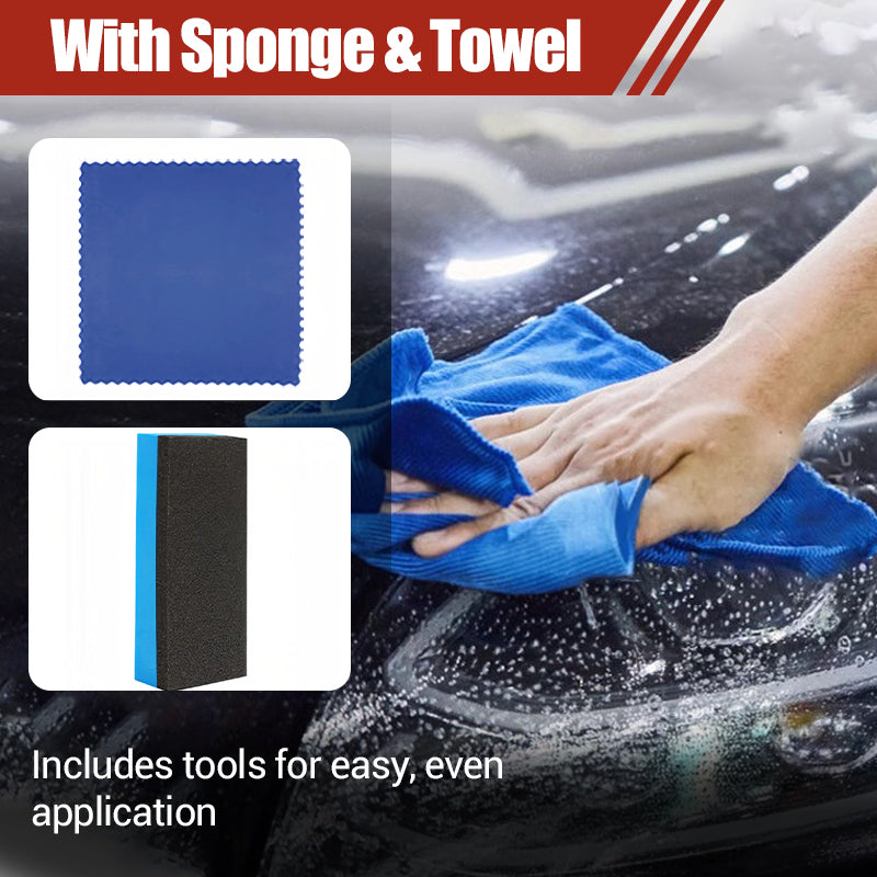 🔥LAST DAY SALE 50% OFF🔥 180ml Professional Car Headlight Restorer with Sponge