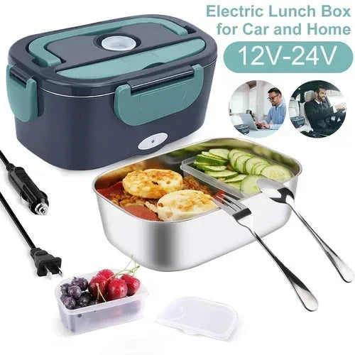 🍱 FLASH SALE: 50% OFF! 🔌 2-in-1 Portable Electric Lunch Box (60W) – Dual Voltage (12V/230V), 1.5L Stainless Steel & Fast Heating ✨
